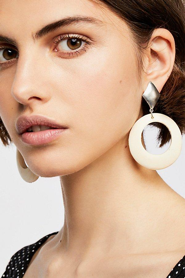 Beau Hoop Earrings By Free People